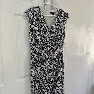 Lauren Ralph Lauren Faux Wrap Floral Dress Size 10